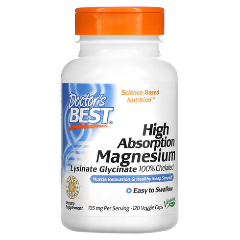 Image of High Absorption Magnesium Chelate (100mg Elemental) 120tabs